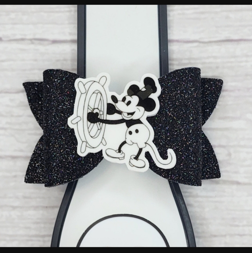 Steamboat Willie Magicband Bow